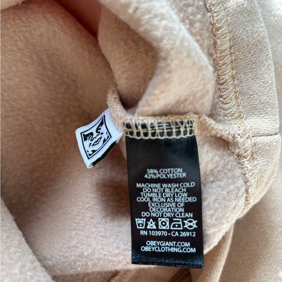 Obey Tan Graphic Hoodie - Picture 2 of 6